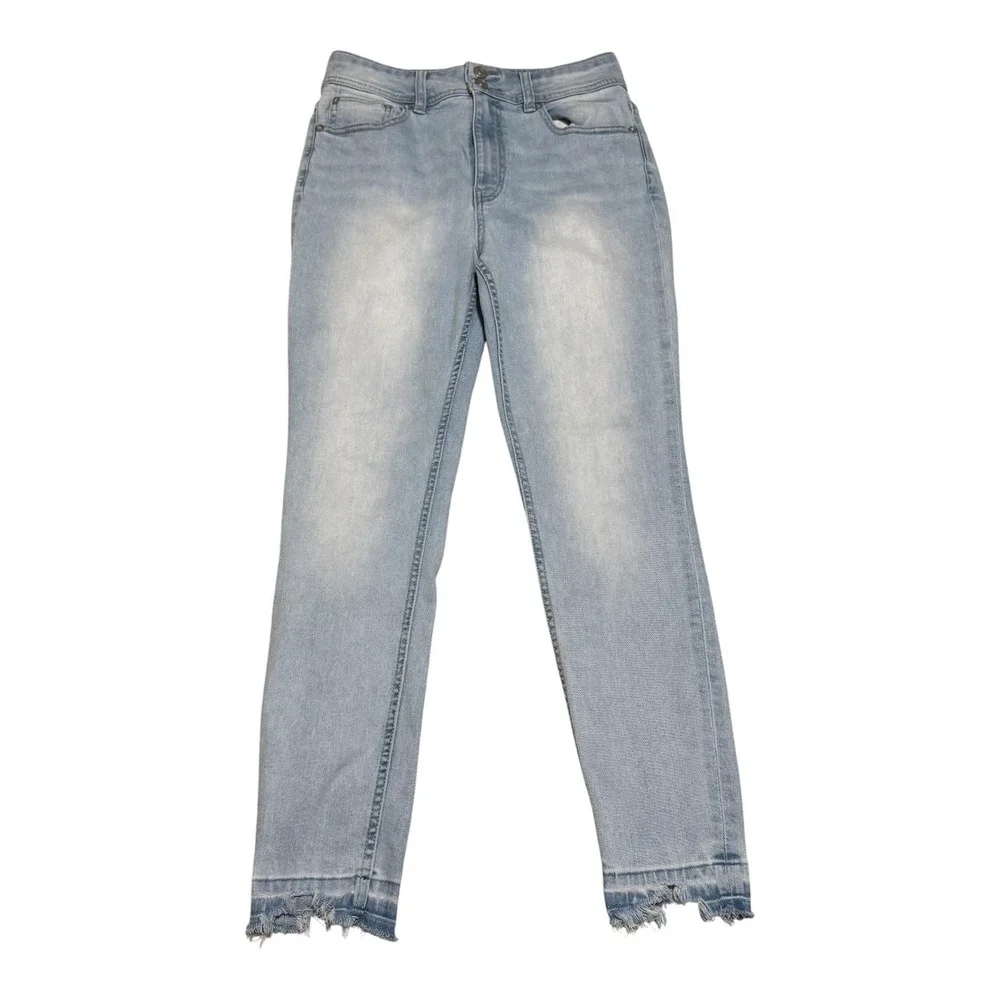 Free People Raw Hem‎ Light Wash Skinny Jeans Women's 30 (Fits 29x26.5)